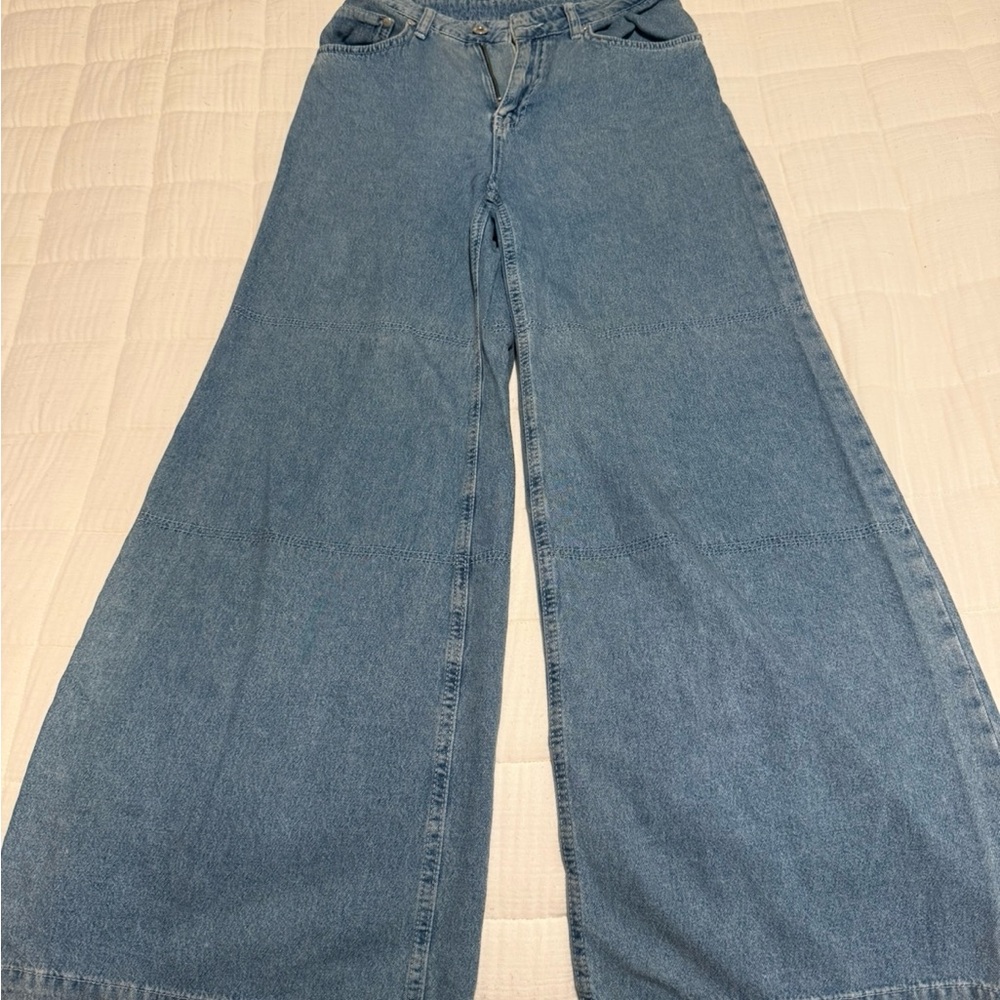 The Ragged Priest Flare Wide-Leg Denim Jeans